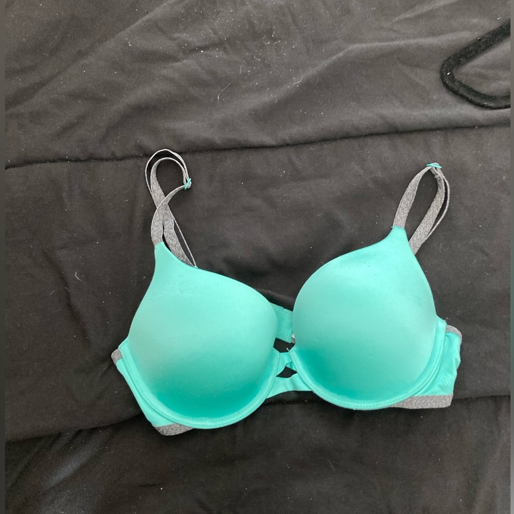 teal green bra